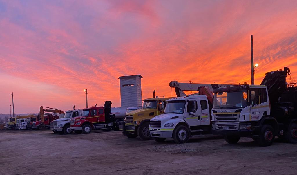 Transportes Pineda en faena
